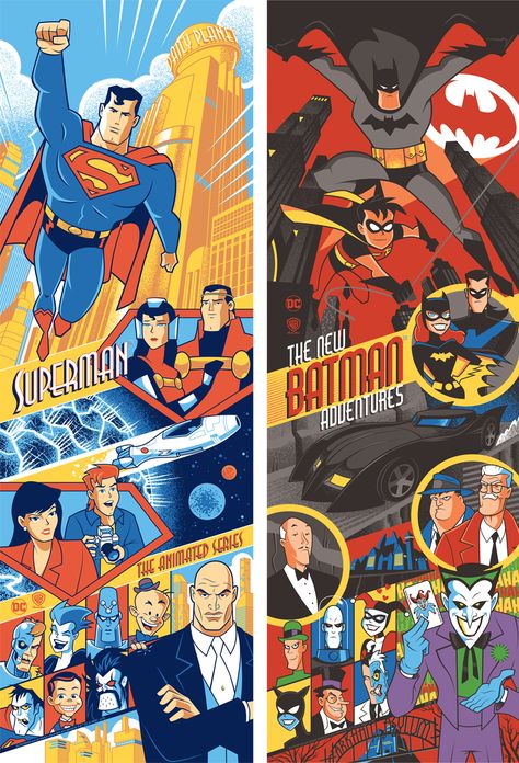 Superman Animated Series, The New Batman Adventures, New Batman Adventures, Dc Comics Poster, Superman The Animated Series, Batman Adventures, Dc Animated, The New Batman, Batman Poster