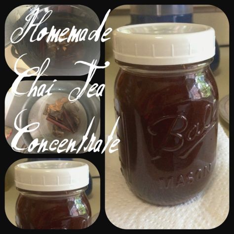 Chai Tea Concentrate Recipe, Chai Concentrate Recipe, Tea Concentrate Recipe, Cozy Beverages, Chai Tea Concentrate, Homemade Chai Tea, Tea Concentrate, Homemade Chai, Green Foods