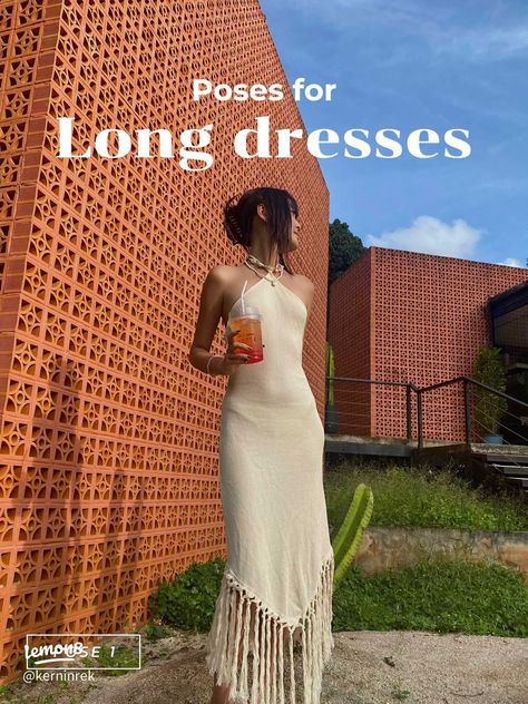 3 EASY POSES to try when wearing maxi dresses👗 | Gallery posted by KERNI | Lemon8 Poses To Try, Easy Poses, Photo Posing, Long Maxi Dresses, Dress Drape, Dress Gallery, Body Shots, Long Maxi, Long Maxi Dress