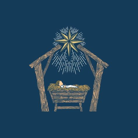 Nativity Digital Art, Christmas Manger Images, Nativity Scene Aesthetic, Nativity Scene Pictures Free Printable, Christmas Christian Art, Christmas Nativity Painting, Nativity Pictures, Nativity Scene Painting, Religious Christmas Art