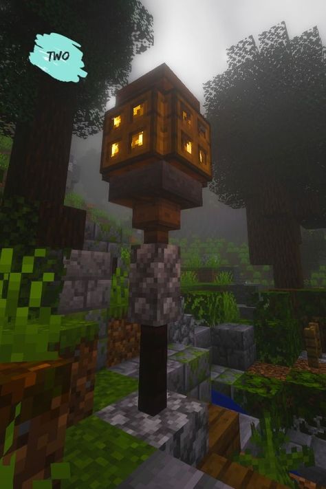 Lamp In Minecraft, Minecraft Lamp Post, Minecraft Lamp, Minecraft Light, Minecraft Garden, Rumah Minecraft Sederhana, Minecraft Mansion, Minecraft Structures, Minecraft Interior Design