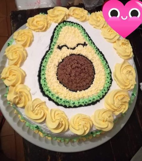 Avocado Cake Design, Avocado Party, Avocado Cake, Music Cakes, Avocado Dessert, Avocado Baby, Toddler Birthday Party, Cute Avocado, Toddler Birthday