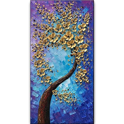 Canvas Art Decor Living Rooms, 3d Canvas Painting, Painting Techniques Canvas, 3d Canvas Art, 3d Canvas, Oil Painting Frames, Canvas Art Decor, Picture Wall Art, Tree Canvas