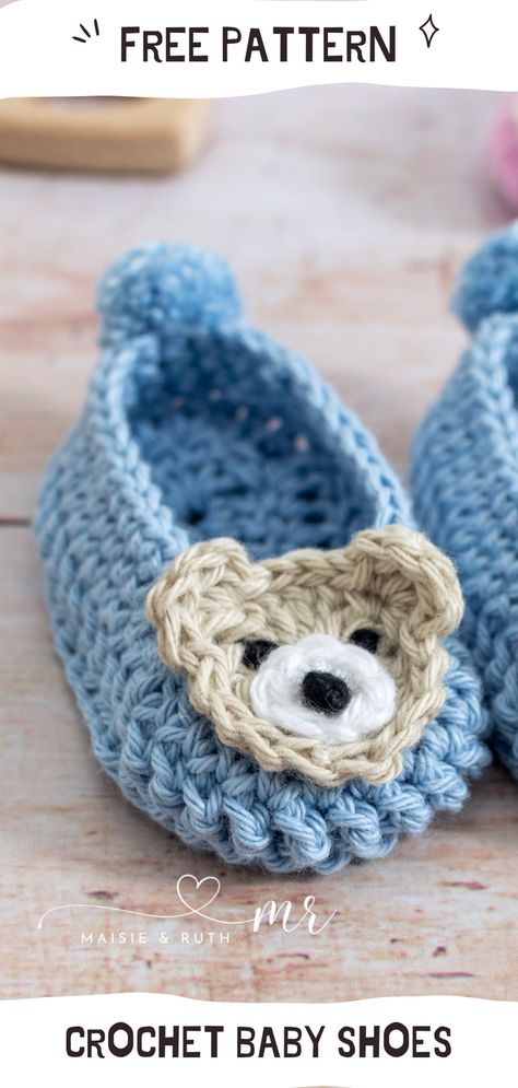 Cozy Crochet Baby Shoes: Cute Free Patterns-Adorable Free Crochet Baby Shoes Patterns Crochet Baby Mary Jane Shoes Free Pattern, Crochet Teddy Bear Applique Pattern Free, Crochet Bear Face, Baby Crochet Shoes Free Pattern, Free Crochet Baby Booties Pattern, Easy Crochet Baby Booties Free Pattern, Crochet Bear Applique, Crochet Baby Shoes Tutorial, Crochet Teddy Bear Pattern Free