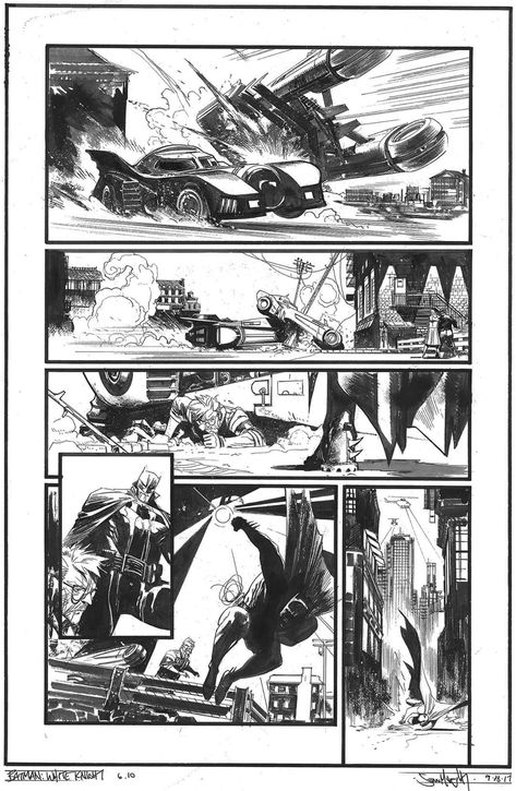 Dc Comic Panels Black And White, Batman Comic Panels, Dark Batman, Sean Murphy, Making Comics, Books Illustration, Dark Knight Returns, Comic Book Layout, Black And White Comics