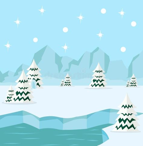 Winter north pole arctic background concept. Eps10 #Sponsored , #PAID, #ad, #north, #concept, #arctic, #pole Childhood Memories 80s, Arctic Landscape, Penguins And Polar Bears, Pole Nord, Vector Nature, Thema Winter, Polar Animals, Illustration Christmas, Lovely Flowers Wallpaper