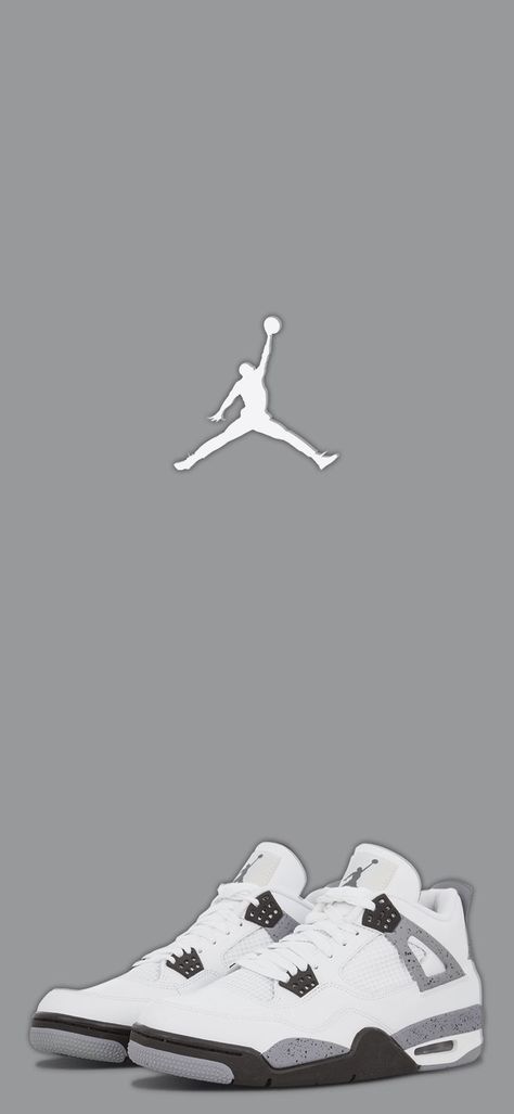 Jordan Shoes Wallpaper Iphone Aesthetic, Sneaker Wallpaper Aesthetic, Cool Shoe Wallpapers, Wallpaper Backgrounds Jordan Shoes, Jordan 4 Shoes Wallpaper, Jordan 4 Asthetic Picture, Jordan 4 Iphone Wallpaper, Grey Jordans Wallpaper, Jordan 4 Background