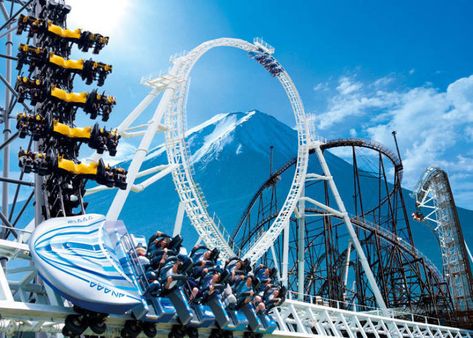 Enjoy Fuji-Q Highland's Record-Setting Attractions with This Incredible Discount Bus Ticket! | LIVE JAPAN travel guide Bus Ticket, Fuji Mountain, Buses And Trains, A Haunted House, Bus Tickets, Roller Coasters, Japan Travel Guide, Horror House, Mt Fuji