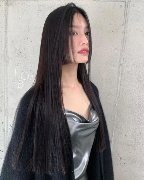 Hime Cut Ponytail, Hime Cut No Bangs, Japanese Haircut Long, Hime Haircut Long, Long Hime Cut, Hime Cut Without Bangs, Hime Cut Long Hair, Japanese Haircut, Hime Cut