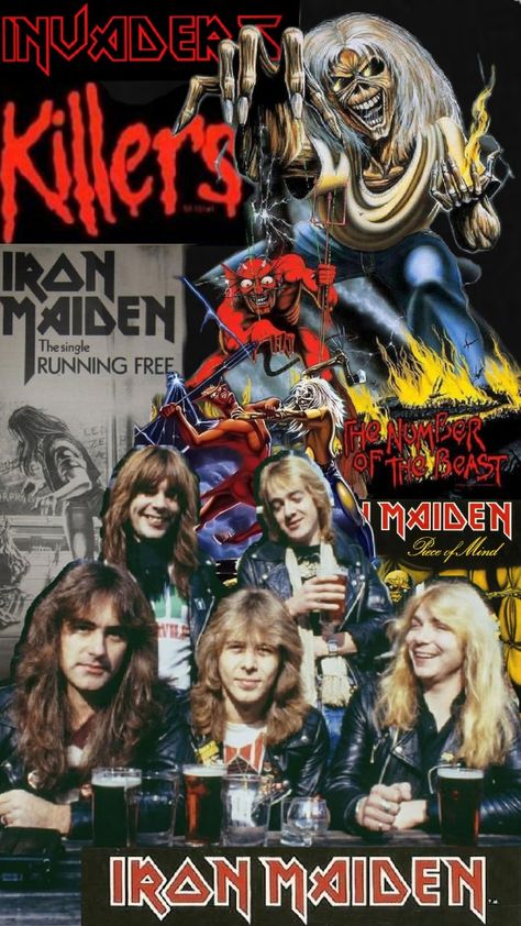 Iron Maiden Iron Maiden Aesthetic, Iron Maiden Wallpapers, Iron Maiden Eddie, Rock N Roll Art, Rock Band Posters, Rock Aesthetic, Bruce Dickinson, Music Album Covers, Rock Metal