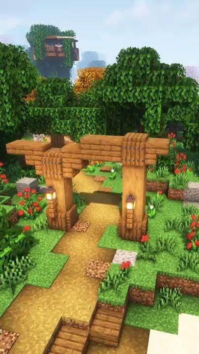 Minecraft Ponds Small, Pathway Minecraft Design, Minecraft Building Step By Step, Jungle Biome Builds Minecraft, Minecraft Lawn Ideas, Minecraft Mountain Pathway, Minecraft Stairway Design, Simple Cute Minecraft Builds, Natural Path Minecraft