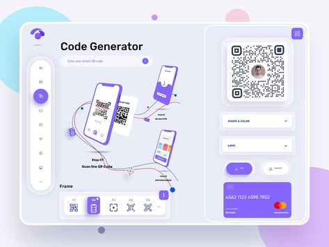 QR Code Generator by Masud Rana on Dribbble Free Qr Code Generator, Free Qr Code, Qr Code Generator, Website Template Design, Smart Technologies, Qr Codes, Web App, Website Template, Qr Code