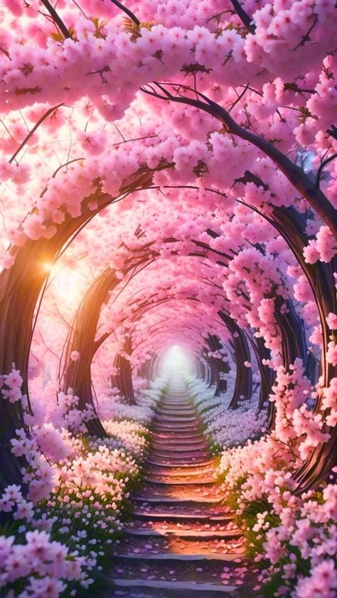 Cherry Blossom Pictures, Magic Background, Dreamscape Architecture, Cherry Blossom Wallpaper, Asian Landscape, Flowers Photography Wallpaper, Wallpaper Nature Flowers, Iphone Backgrounds, Pretty Landscapes