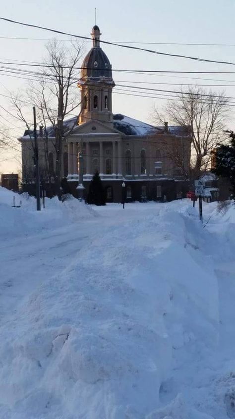 Middleboro, MA Valentine Blizzard 2nd of 2015-Town Hall Middleboro Massachusetts, Town Hall, Massachusetts