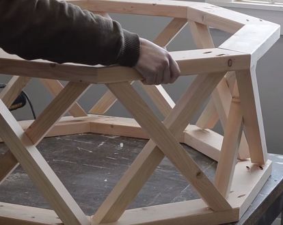 How to Build a DIY Octagon Patio or Coffee Table | Hometalk Ikea Lack Coffee Table, Ikea Furniture Makeover, Small Console Tables, Lack Coffee Table, Octagonal Coffee Table, Crate Coffee Table, Coffee Diy, Old Coffee Tables, Octagon Table