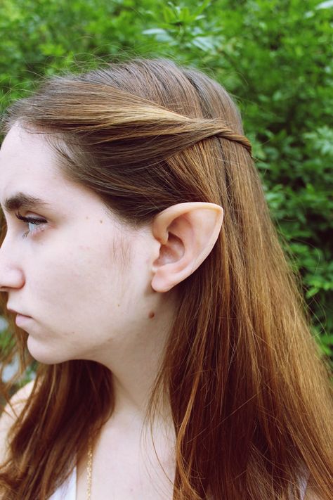 Elven Queen Latex Ears Elven Cosplay Halloween Fantasy Elven Cosplay, Elven Queen, Lotr Elves, Small Ears, Wood Elf, Elf Ears, Dark Elf, Cosplay Halloween, Foundation Concealer