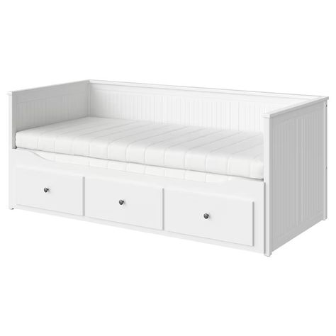 Ikea Trundle Bed, Hemnes Daybed, Bed And Storage, Trundle Beds, Painted Beds, Ikea Bedroom, Ikea Hemnes, Painted Drawers, Bed End