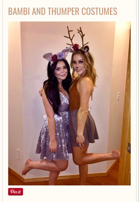 Bambi Outfit Costume, Bambi And Thumper Costume, Bambi Costume Women, Gazelle Costume, Bambi Halloween Costume, Thumper Costume, Bambi Outfits, Bambi Halloween, Bambi Costume