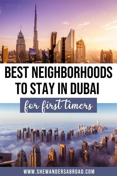 Wondering where to stay in Dubai? Here are the top 10 best areas to stay in Dubai, including useful information, hotel recommendations and pros-cons for each area! | Dubai accommodation guide | Dubai travel tips | Best places to stay in Dubai | Best hotels in Dubai | Best luxury hotels in Dubai | Cheap hotels in Dubai | Where to stay in Dubai | Dubai hotels | Dubai luxury hotels | Best neighborhoods in Dubai | Best Dubai districts | Dubai vacation planning | Dubai vacation tips | Dubai trip United Emirates, Best Hotels In Dubai, Dubai Guide, Dubai Things To Do, Hotels In Dubai, Dubai Hotels, Beach Architecture, Dubai Travel Guide, Vacation Luxury