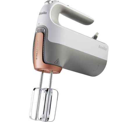 Buy BREVILLE HeatSoft VFM021 Hand Mixer - White | Free Delivery | Currys Hand Mixers, Electric Hand Mixer, Hand Mixer, Compact Storage, Household Appliances, Plastic Storage, Small Kitchen Appliances, Industrial Design, Easy Cleaning