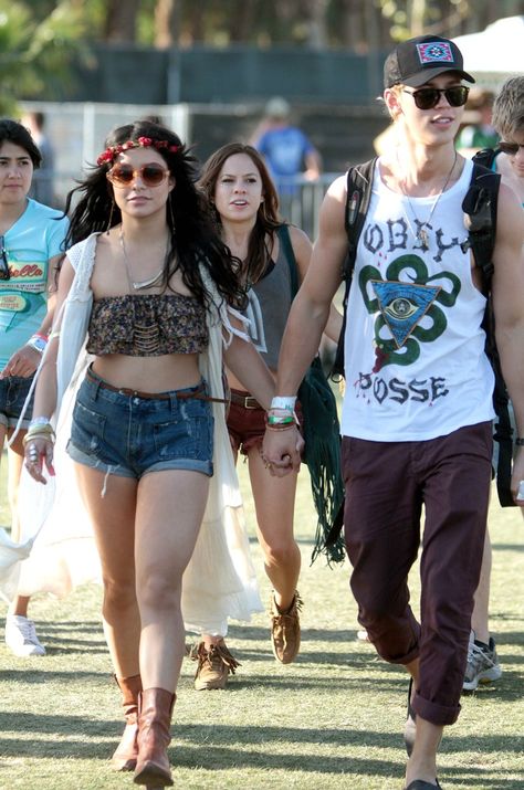 Vanessa Hudgens’ Coachella Outfits: Her Style Statements [PHOTOS] – Footwear News Vanessa Hudgens Coachella Outfits, Coachella Fashion Vanessa Hudgens, Coachella Outfit Vanessa Hudgens, Boots With Shorts Outfit, With Shorts Outfit, Vanessa Hudgens Coachella, Boots With Shorts, Vanessa Hudgens Outfits, Shorts Outfit Ideas