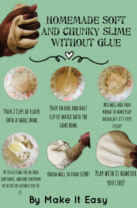 No Glue Or Activator Slime, Slime Without Activator, Slime Without Glue, How To Make Slime, Small Bowls, Slime, Easy Crafts, Glue, Arts And Crafts