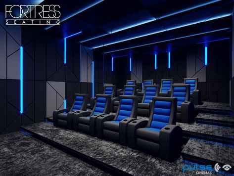 Modern Theater Room, Cinema Room Design, Home Theatre Design, Cinema Rooms, Sala Cinema, Home Theater Room Design, Home Theater Installation, Theater Room Design, Cinema Design