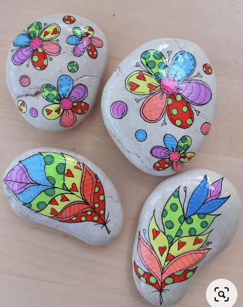 Markers For Rock Painting, Neon Paint, Garden Rock Art, Rock Painting Tutorial, Diy Rock Art, Stone Art Painting, Painted Rocks Kids, Wood Ceramic, Neon Painting