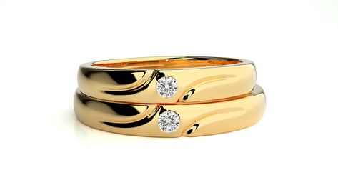 Couple 💑 Wedding Band 💍 396 Female Wedding Rings, Male Wedding Rings, Rings For Female, Male Engagement Ring, Band Wedding Rings, Band Ring Designs, Couple Rings Gold, Male Wedding, Couple Ring Design