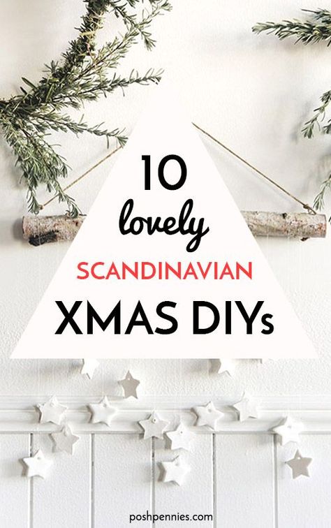 I can't get over how STUNNING and EASY these Scandi-inspired Christmas DIYs are! Every single one is doable in just a short afternoon. The Scandinavian vibe of these ideas is pared back, beautiful and simple. You have to check these out no matter what! #scandinavianDIY #christmasDIY #DIY #crafts #xmas #xmasDIY #scandistyle #diyideas #scandinavianDIY #scandinavianChristmas #scandidecor #scandichristmas #minimalistchristmasdecor Scandinavian Ornaments Diy, Scandinavian Christmas Diy, Make Your Own Christmas Ornaments, Posh Pennies, Nordic Christmas Decorations, Christmas Diy Decorations, Scandinavian Christmas Ornaments, Scandinavian Christmas Trees, Minimalist Christmas Decor