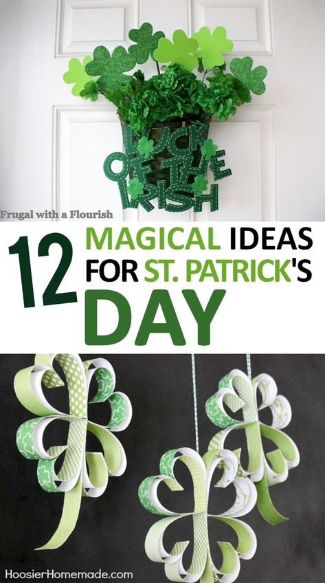 12 Magical Ideas for St. Patrick's Day - Sunlit Spaces St Patricks Printables, Fun St Patricks Day, Adult Activities, Decorate For Spring, St Patricks Day Decor, Irish Party, Rainbow Cookies, Spring Fun, Saint Patties