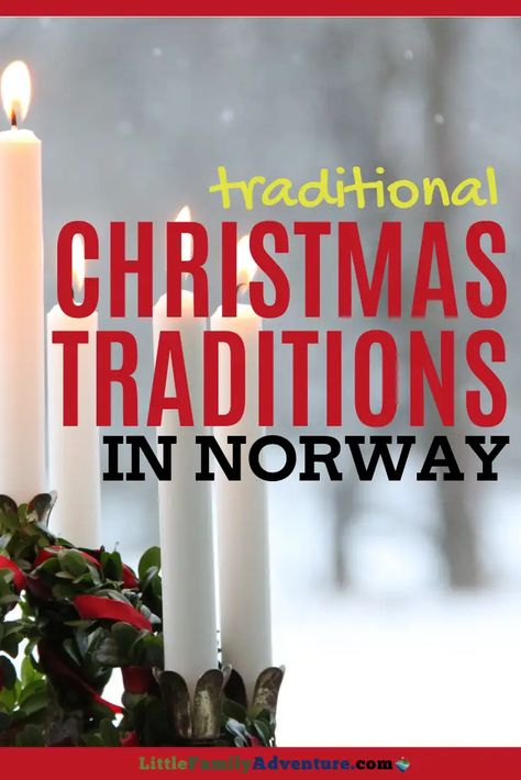 Norway has some unique holiday traditions. Here we share a look at traditional Cristmas events, foods, crafts, and more. Now you can celebrate internationally from home with these ideas. Norway Christmas Decorations, Norwegian Christmas Traditions, Norwegian Christmas Decorations, Christmas In Norway, Ornament Tradition, Love Studying, Norway Christmas, Norway Winter, Norwegian Christmas