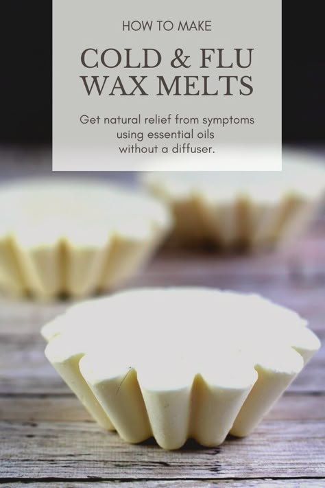 How to make breath easy wax melts natural cold remedy.  Use these for a sinus infection, for allergies, chest congestion, runny nose, cough, and for colds. How to get rid of symptoms so you feel better quick.  DIY natural remedy with essential oils without a diffuser.  Use these in a wax melter for symptom relief. #essentialoils #cold #cough #allergies #homeremedy Melts Recipes, Wax Melts Recipes, Diy Wax Melts, Essential Oils For Colds, Sinus Relief, Diy Wax, Chest Congestion, Natural Healing Remedies, Healing Remedies