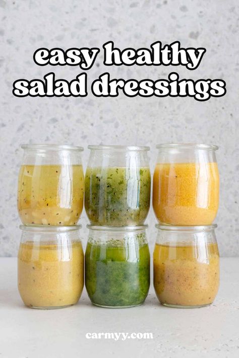 Basic Salad Dressing, Healthy Dressings For Salads, Easy Healthy Salad Dressing, Types Of Salad Dressing, Healthy Salad Dressings, Recipes One Pot, Homemade Salad Dressings, Homemade Salad Dressing Healthy, One Pot Recipes