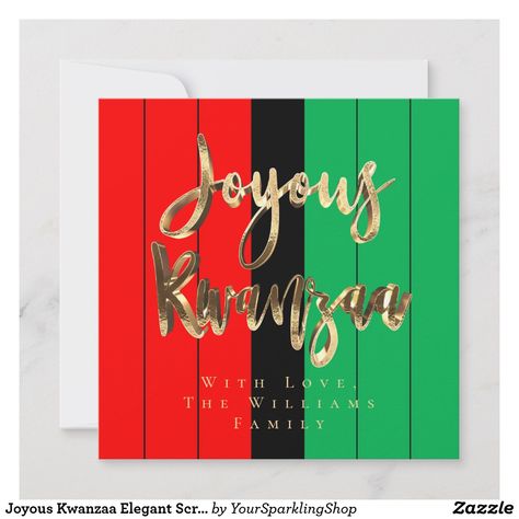 Kwanzaa Cards Handmade, Kwanzaa Images, Kwanzaa Gifts Handmade, Kwanzaa Ornaments, Kwanzaa Day 2 Kujichagulia, Kwanzaa Cards, Days Of Kwanzaa, Kwanzaa Party, African American Holidays