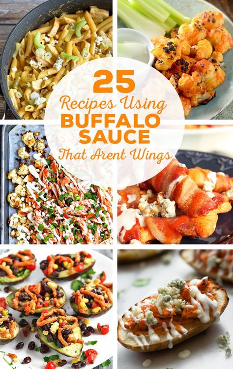 Healthy Recipes With Buffalo Sauce, Meals With Buffalo Sauce, Wing Night Party Ideas, Recipes With Buffalo Wild Wings Sauce, Recipes Using Buffalo Sauce, Recipes With Buffalo Sauce, Buffalo Sauce Meals, Buffalo Wild Wings Sauces, Franks Buffalo Sauce