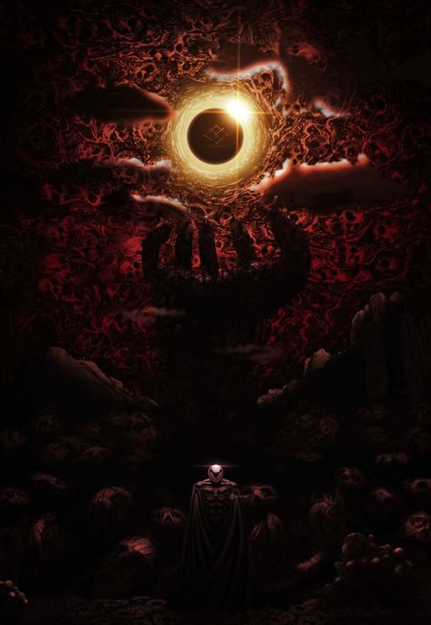 recreation The Eclipse Berserk, Berserk Eclipse, Instagram Photoshop, Iphone Wallpaper Texture, Castle Illustration, Dark Fantasy Artwork, Dark Souls Art, Album Art Design, The Eclipse