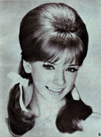 Poof & Pigtails 60s Hair Pigtails, 50s Pigtails, 1960s Ponytail Hairstyles, 70s Pigtails, 1960s Pigtails, 1950s Pigtails, 60s Pigtails, Vintage Pigtails, Thick Pigtails