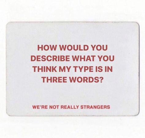 We Arent Really Strangers Questions, Are We Really Strangers Questions, Werenotreallystrangers Card, Wrns Questions, We Are Not Really Strangers Questions, Wnrs Questions, We're Not Really Strangers Questions, Conversation Openers, Were Not Really Strangers