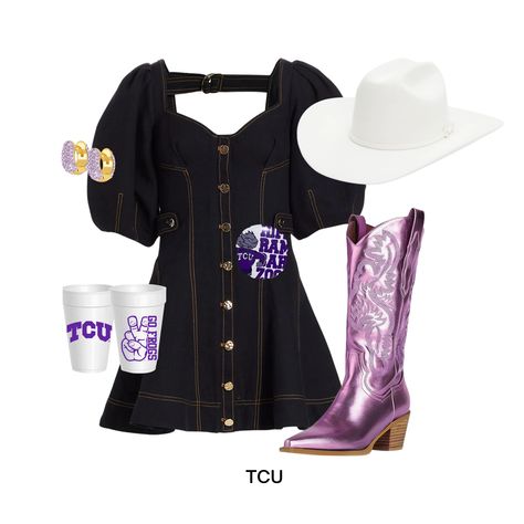 Winter Gameday Outfit, Tcu Gameday Outfit, Tcu Gameday, Rush Week Outfits, College Gameday Outfits, Gameday Outfits, Rush Week, College Gameday, College Fits