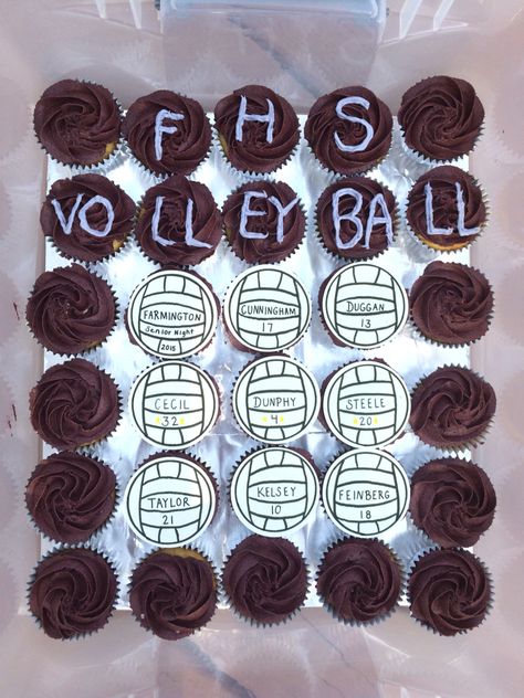 Volleyball Cupcakes, Big Lil Gifts, Big Lil, Senior Night, Lovey Dovey, Volleyball, Gifts