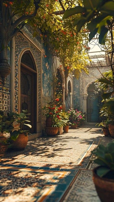 Middle Eastern Fantasy Aesthetic, Hipstoric Home, Arabian Aesthetic, Era Victoria, Moroccan Architecture, Persian Architecture, Past And Future, Home Features, Indian Architecture