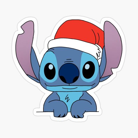 Stitch Stickers Printable, Stitch Navidad Disney, Stitch Noel, Christmas Stickers Printable, Disney Characters Christmas, ليلو وستيتش, Christmas Stitch, Christmas Window Painting, Xmas Sticker