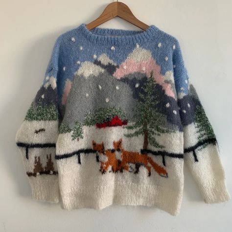 Vintage Apres Ski, Post Run, Mia 3, Vintage Sweater, Cute Sweaters, Knitting Inspiration, Dream Clothes, Ugly Sweater, Vintage Sweaters