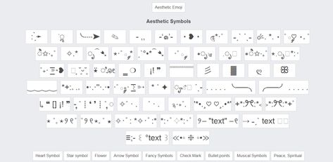 Click Here For Cute Symbols, Cute Symbols Copy And Paste, Aesthetic Symbols Copy And Paste, Emoji Copy And Paste, Aesthetic Symbols, Cute Symbols, Aesthetic Emoji, Emoji Copy, Text Codes