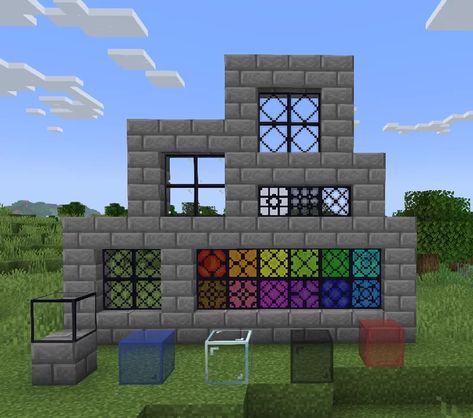 Melody's Stained Glass Minecraft Texture Pack Minecraft Stained Glass Window, Stained Glass Minecraft, Minecraft Stained Glass Designs, Castle Blueprints, Pixel Painter, Minecraft Castle Blueprints, Minecraft Texture Pack, Minecraft Castle, Minecraft Architecture