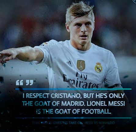 🐐 GOAT OF FOOTBALL Goat Of Football, Toni Kroos, Leo Messi, Lionel Messi, Cristiano Ronaldo, Ronaldo, Goats, Football, Quick Saves