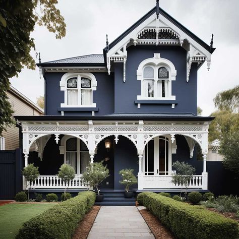 How to Choose the Perfect Exterior House Colours for Your Home • 333+ Images • [ArtFacade] Classy Exterior House Colors, Victorian Home Paint Exterior, Victorian Homes Paint Exterior, Victorian Home Exterior Paint Colors, Stunning House Exterior, Historical Home Exterior, Victorian Home Colors Exterior, Victorian Craftsman House, Townhouse Exterior Paint Colors