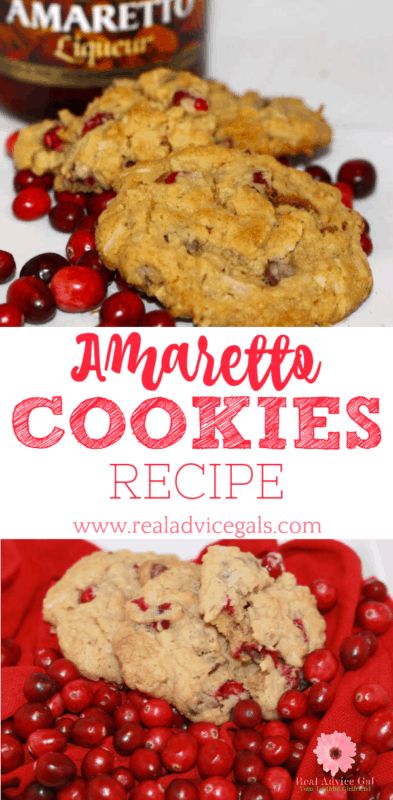 Amaretto Dessert Recipes, Amaretto Cookies, Amaretto Recipe, Cherry Cookies, Favorite Cookie Recipe, Cranberry Cookies, Soft Sugar Cookies, Chewy Chocolate Chip, Holiday Cookie Recipes