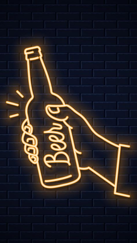 Sassy Neon Signs, Beer Bar Design, Bar Signage, Nightclub Design, Beer Shop, Neon Wall Art, Neon Logo, Beer Design, Bar Interior